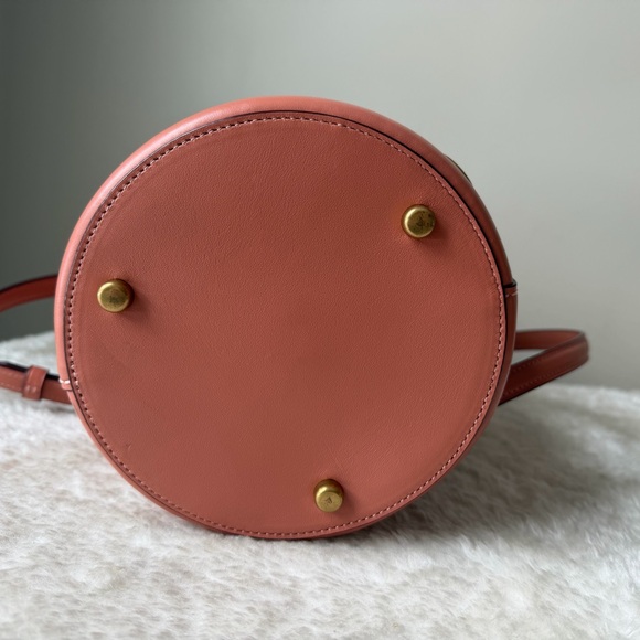 Coach Drawstring Bucket bag  in Pink with Grommet and charm - Picture 9 of 13